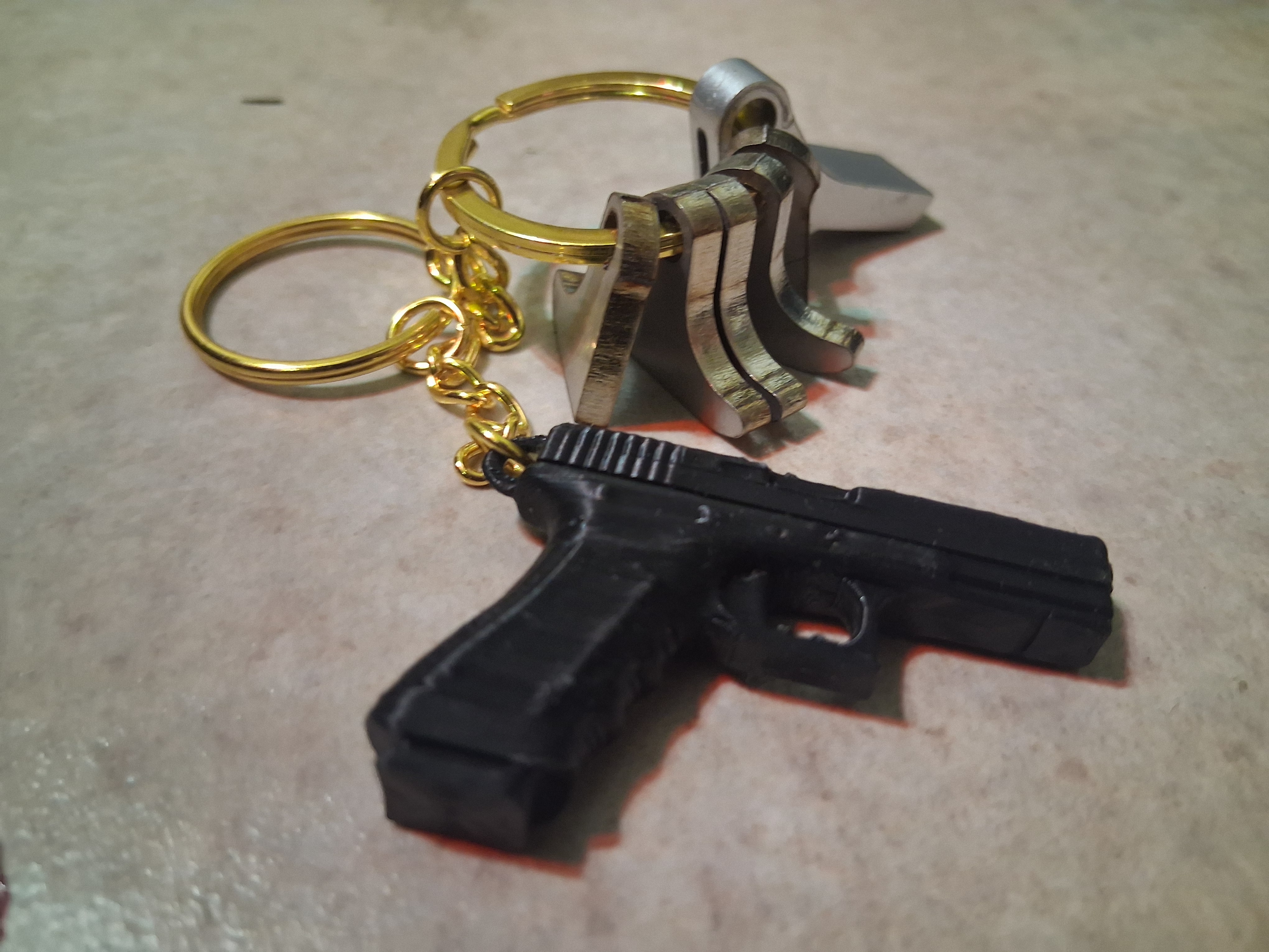 Metal V2 glock/clone Premium Keychain - Image 1