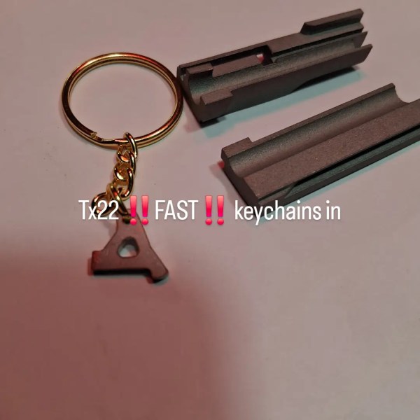 tx22 keychain with striker housing